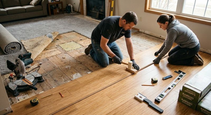Bamboo Flooring Installation in Bethany Beach, DE