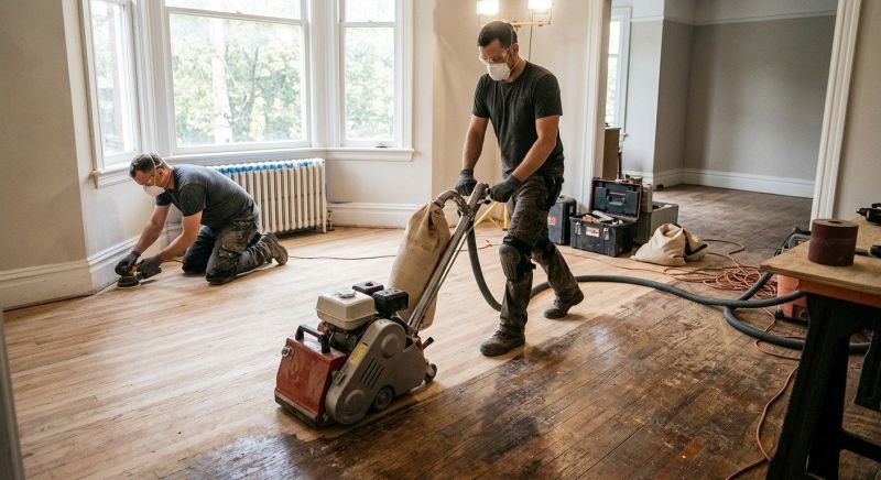 Wood Floor Service detail