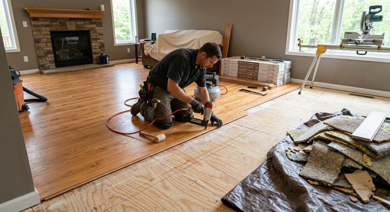 Hardwood Floor Installation in Ellendale, DE