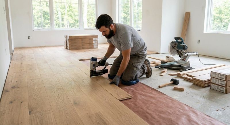 Oak Floor Installation in Lewes, DE