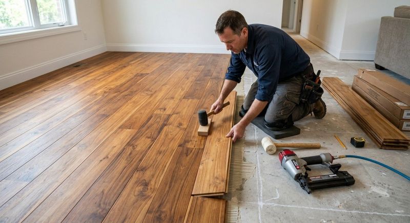 Teak Flooring Installation in Bethany Beach, DE