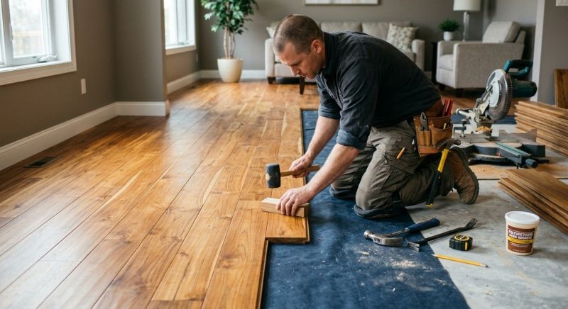 Teak Flooring Installation in Bethany Beach, DE