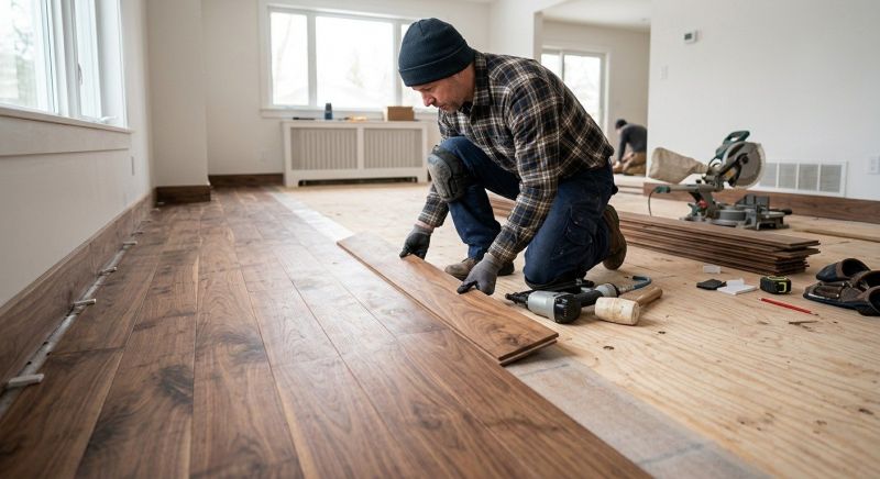 Walnut Flooring Installation in Bethany Beach, DE