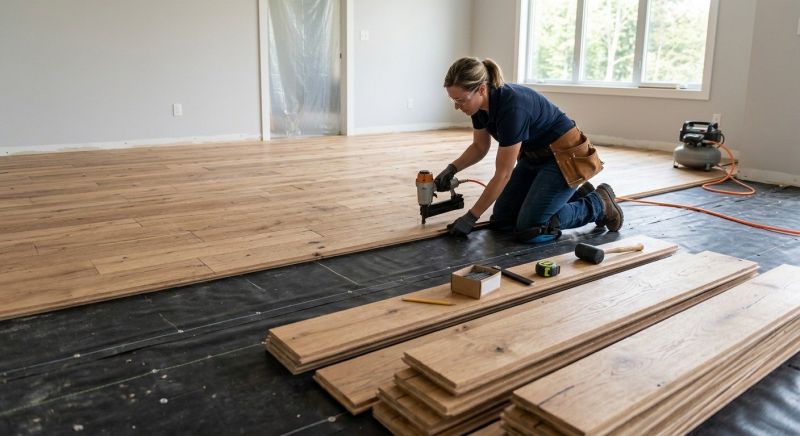 Wide Plank Floor Installation in Bethany Beach, DE
