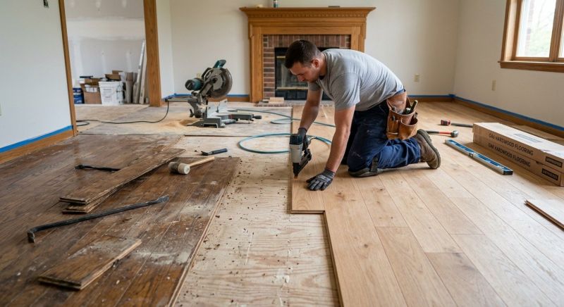 Wood Floor Replacement in Millsboro, DE